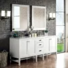 Addison 72" Double Vanity Cabinet in Glossy-White