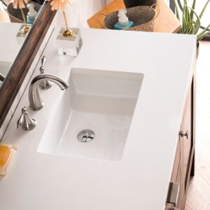 Addison 36 single vanity cabinet in mid century acacia single bathroom vanity james martin vanities white zeus quartz 960032 bathusa inc.