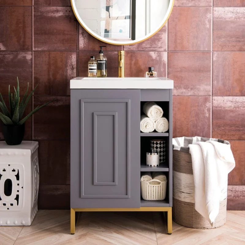 Alicante 24" Single Vanity in Grey Smoke
