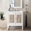 Athens 30" Single Vanity Cabinet in Glossy White
