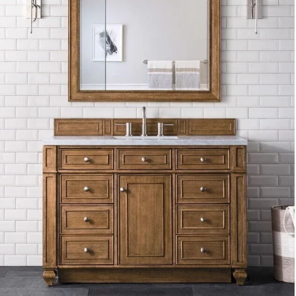 Bristol 48" Single Vanity in Saddle Brown