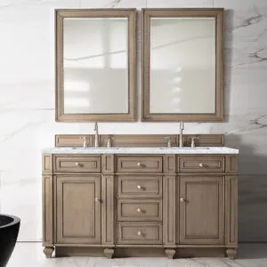 Bristol 60" Double Vanity in Whitewashed Walnut