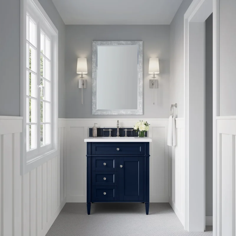 Brittany 30" Single Vanity in Victory Blue