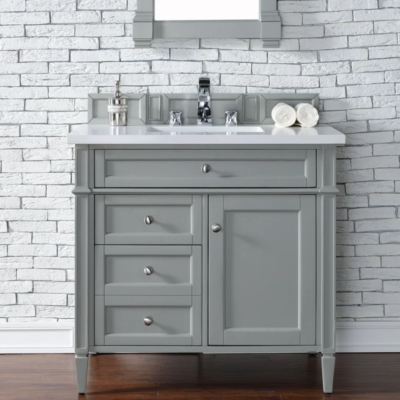 Brittany 36" Single Bathroom Vanity in Urban Gray
