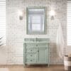 Brittany 36" Single Vanity Cabinet in Sage Green