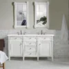 Brittany 60" Double Bathroom Vanity in Bright White