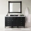 Brittany 60" Single Bathroom Vanity in Black Onyx