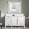 Brittany 60" Single Bathroom Vanity in Bright White