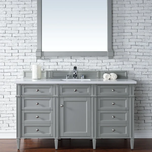 Brittany 60" Single Bathroom Vanity in Urban Gray