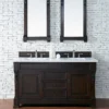 Brookfield 60" Double Bathroom Vanity in Burnished Mahogany