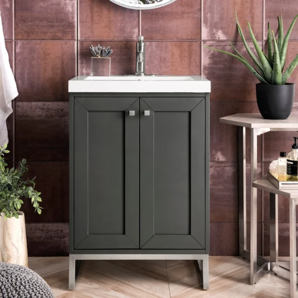 Chianti 24" Single Vanity in Mineral Gray