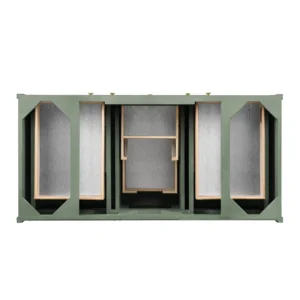 chicago 48 single bathroom vanity in smokey celadon single bathroom vanity james martin vanities 183533 BATHUSA, Inc.
