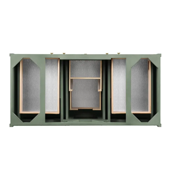 chicago 48 single bathroom vanity in smokey celadon single bathroom vanity james martin vanities 183533 BATHUSA, Inc.