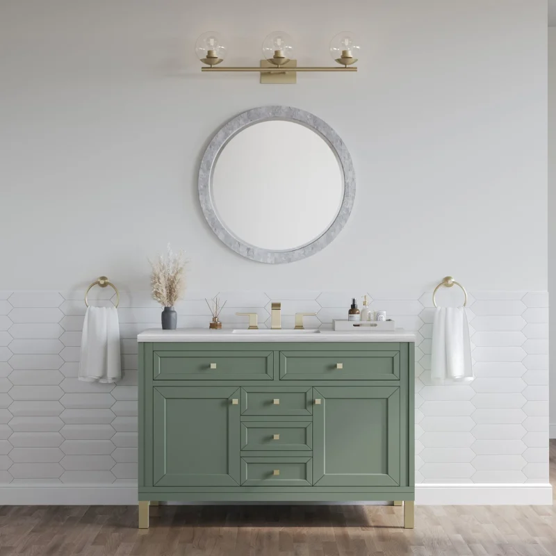 Chicago 48" Single Bathroom Vanity in Smokey Celadon