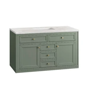 chicago 48 single bathroom vanity in smokey celadon single bathroom vanity james martin vanities 615812 BATHUSA, Inc.