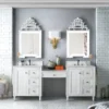 Copper Cove Encore 86" Double Bathroom Vanity, Bright White