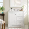 De Soto 36" Single Bathroom Vanity in Bright White