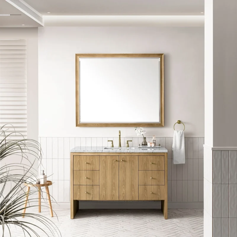 Hudson 48" Single Vanity in Light Natural Oak
