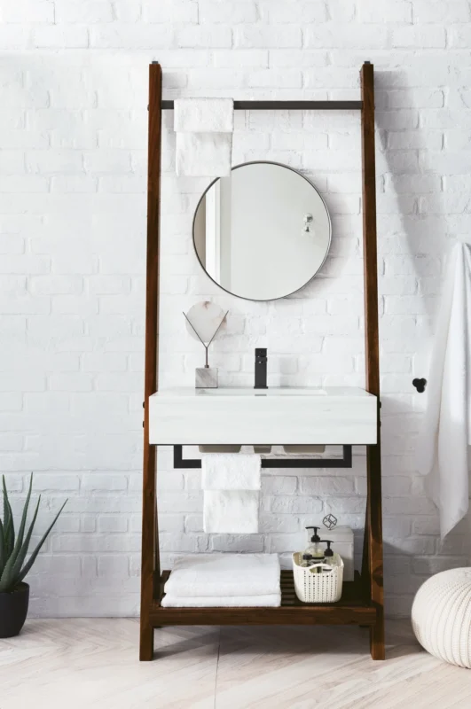 Lakeside 30" Single Bathroom Vanity, Mid Century Walnut