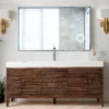 Linear 72" Single Bathroom Vanity in Mid-Century Walnut