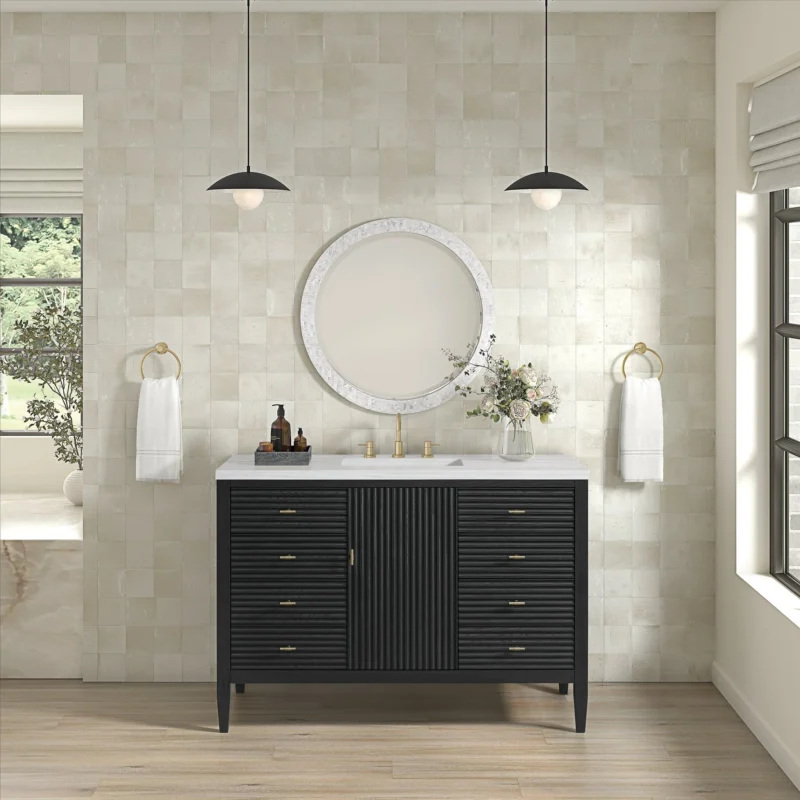 Myrrin 48" single vanity in carbon oak
