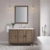 Portland 48" Single Bathroom Vanity in Whitewashed Walnut