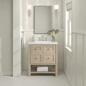 Breckenridge 30" Single Vanity in Whitewashed Oak