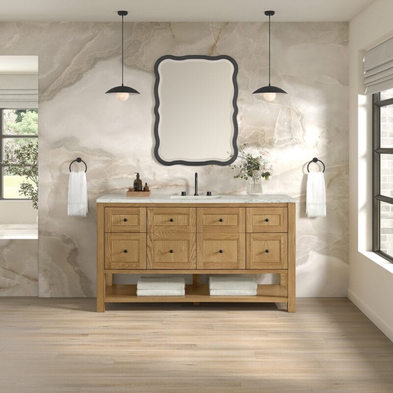 Breckenridge 60" Single Vanity in Light Natural Oak