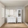 Brittany Linen Cabinet in Bright White