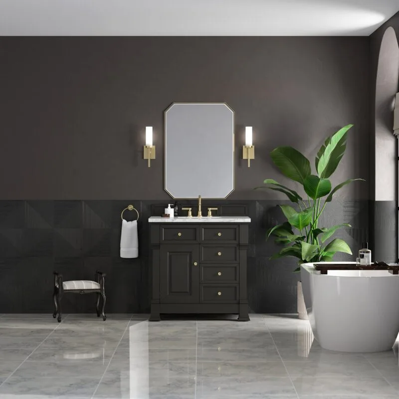 Brookfield 36" Single Vanity in Black Onyx