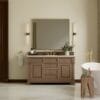 Brookfield 60" Single Vanity in Pecan