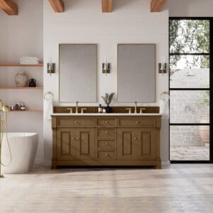 Brookfield 72" Double Vanity in Honey Oak