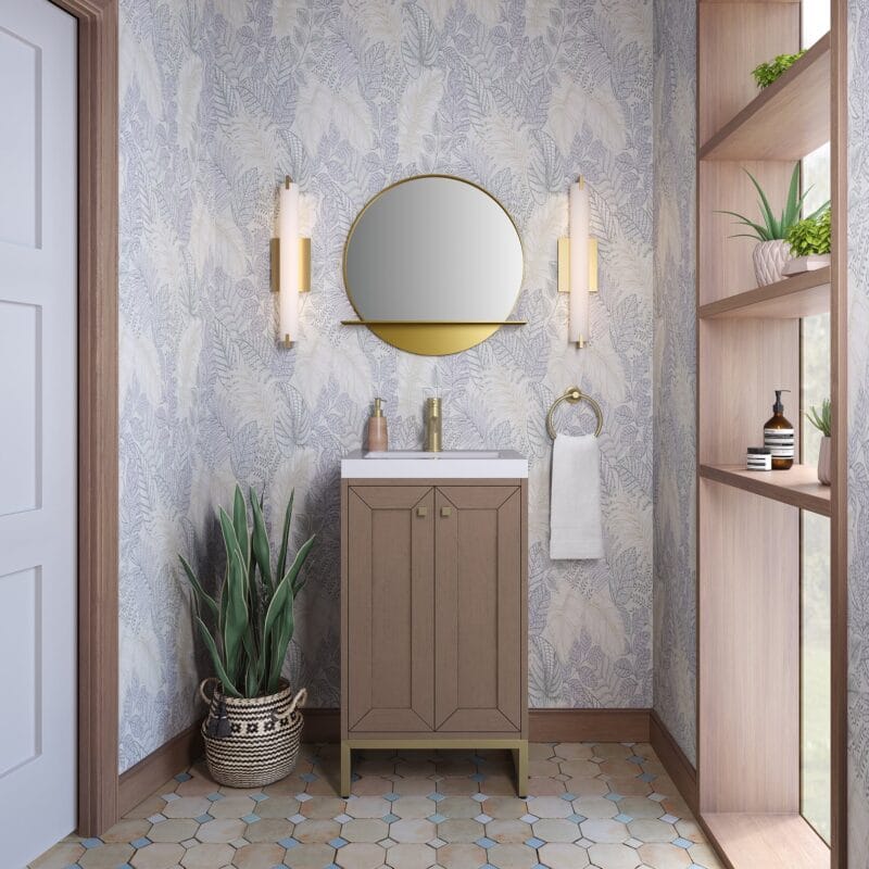 Chianti 20" Single Vanity in Whitewashed Walnut