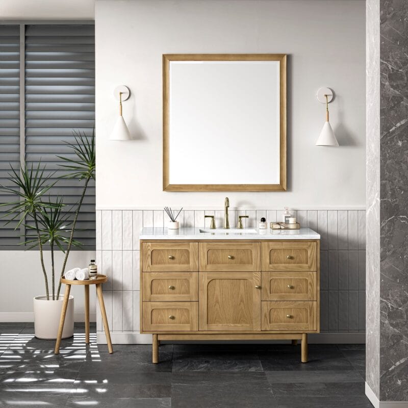 Laurent 48" Single Vanity in Light Natural Oak