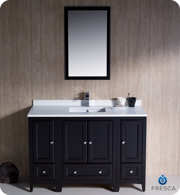 Oxford 48" Espresso Traditional Bathroom Vanity
