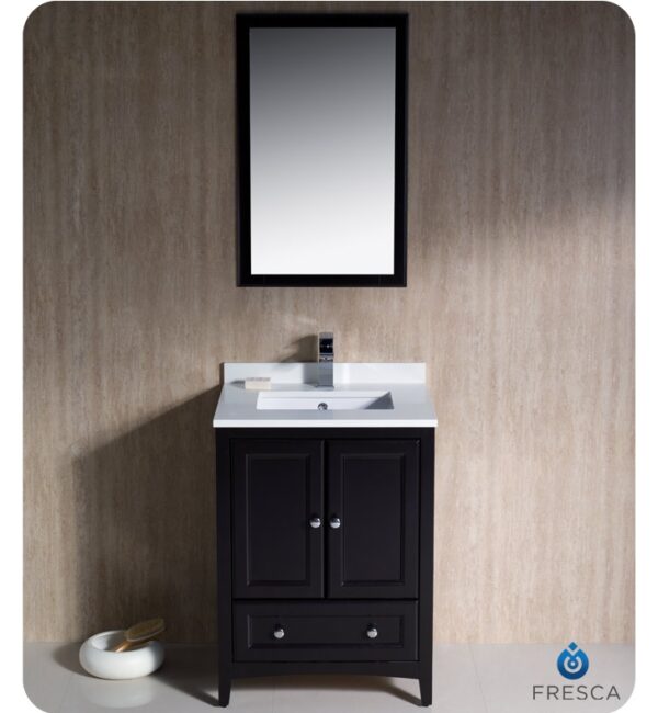Oxford 24" Espresso Traditional Bathroom Vanity