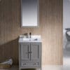Oxford 24" Gray Traditional Bathroom Vanity