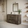 Formosa 54" Freestanding Modern Bathroom Vanity with Mirror in Acacia