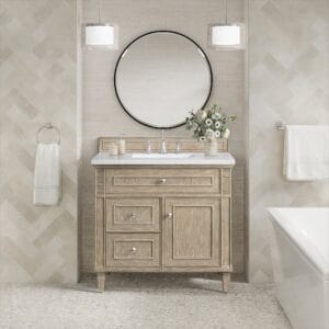 Lorelai 36" Single Vanity in Whitewashed Oak