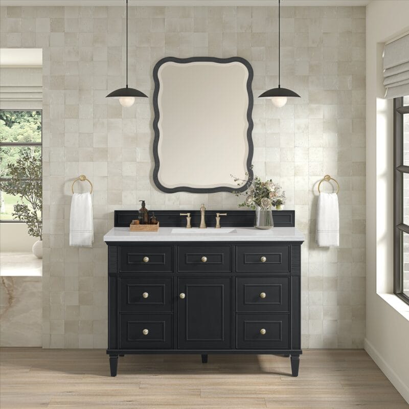 Lorelai 48" Single Vanity in Black Onyx
