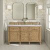 Lorelai 60" Double Vanity in Light Natural Oak