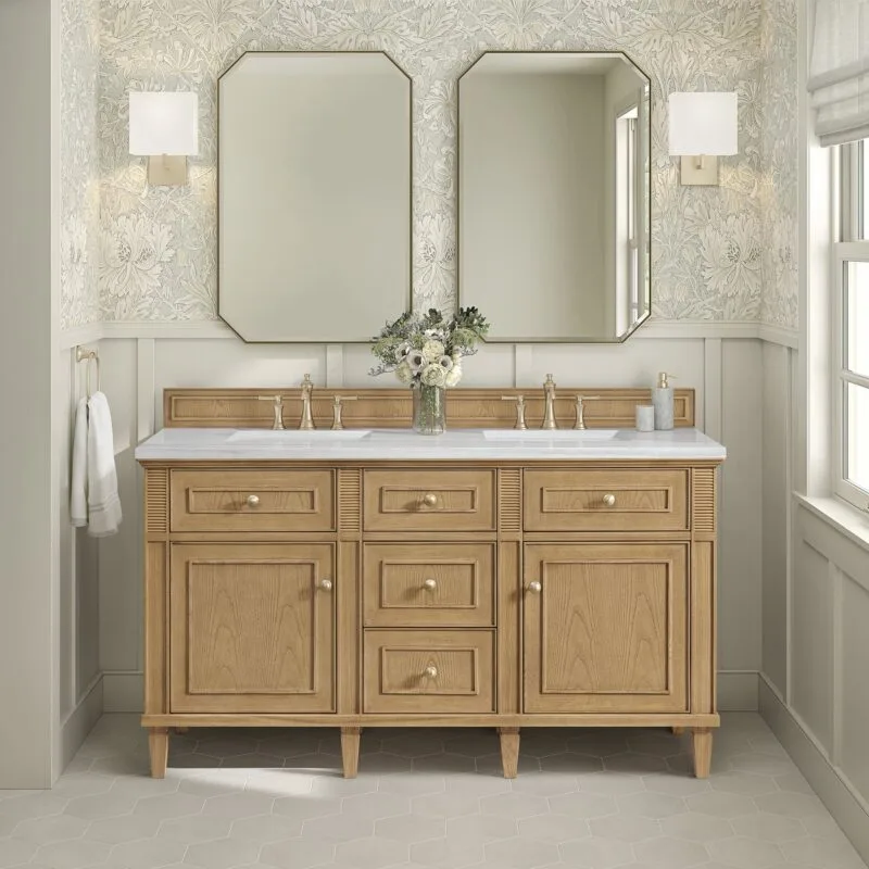Lorelai 60" Double Vanity in Light Natural Oak