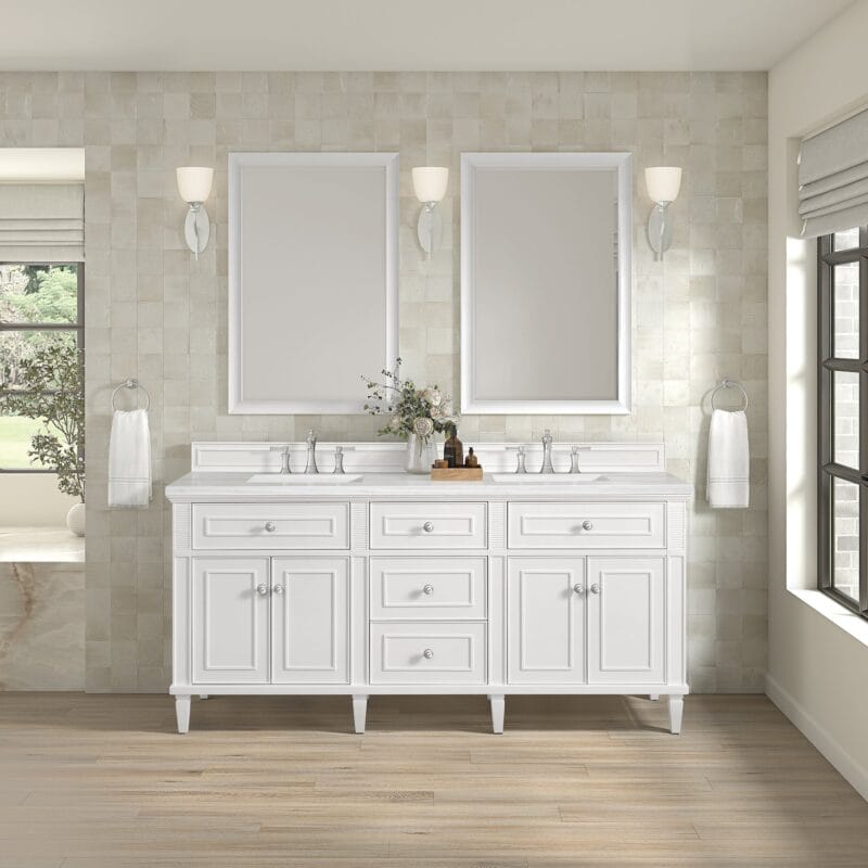 Lorelai 72" Double Vanity in Bright White