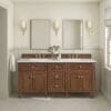 Lorelai 72" Double Vanity in Mid-Century Walnut