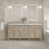 Lorelai 72" Double Vanity in Whitewashed Oak