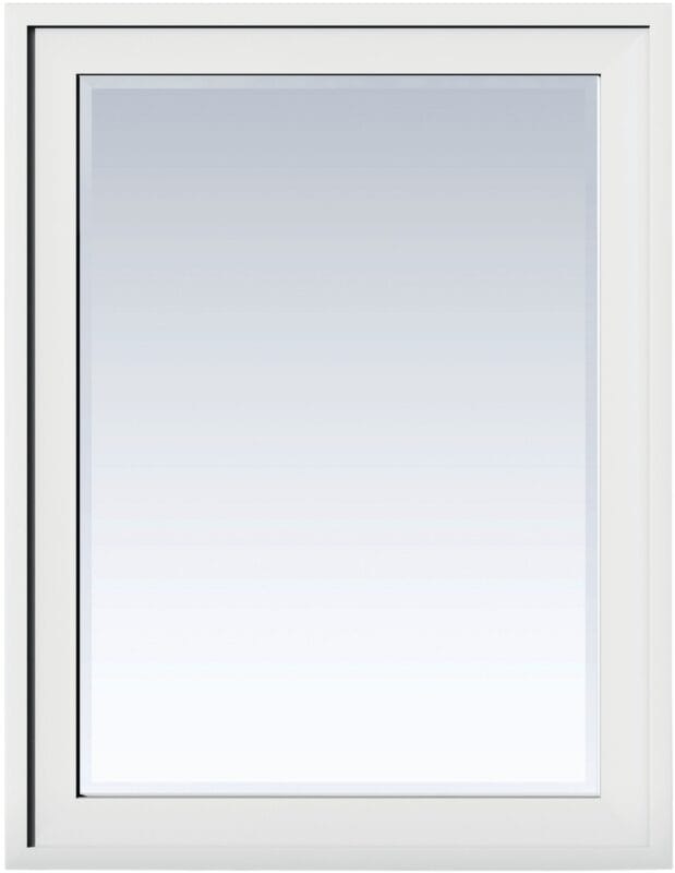 Addison 30" Rectangular Mirror, Glossy White