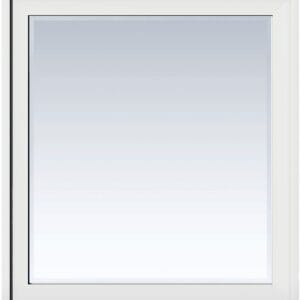 Addison 36" Rectangular Mirror, Glossy White
