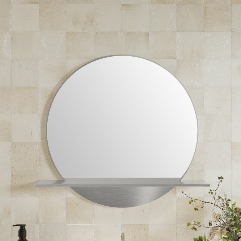 Platform 24" Mirror, Brushed Nickel