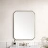 Rohe 30" Octagonal Mirror in Champagne Brass
