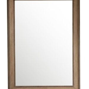Bristol 29" Rectangular Mirror, White Washed Walnut